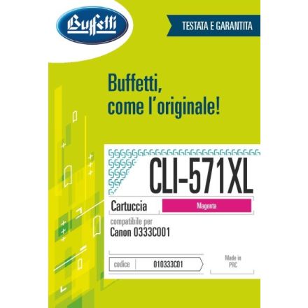 Canon Cartuccia ink jet - Compatibile CLI-571XL 0333C001 - Magenta - 680 pag