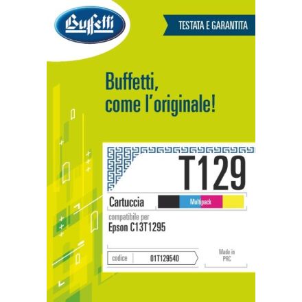 Epson Cartuccia ink jet - Compatibile T129 C13T129540 - Multipack 4 colori - 435 + 395 x 3