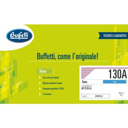 Toner HP - Compatibile 130A CF351A - Ciano - 1.000 pag