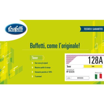 Toner HP - Compatibile Rigenerato 128A CE322A - Giallo - 1.300 pag
