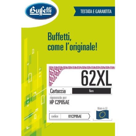 Cartuccia ink jet HP - Compatibile Rigenerato 62XL C2P05AE - Nero - 600 pag