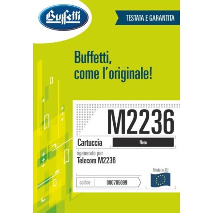 Telecom Cartuccia ink jet - Compatibile Rigenerato M2236 - Nero