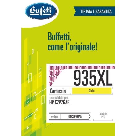 Cartuccia ink jet HP - Compatibile 935XL C2P26AE - Giallo - 825 pag