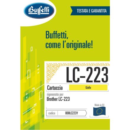 Brother Cartuccia ink jet - Compatibile LC-223 LC-223Y - Giallo - 550 pag