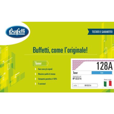 Toner HP - Compatibile Rigenerato 128A CE321A - Ciano - 1.300 pag