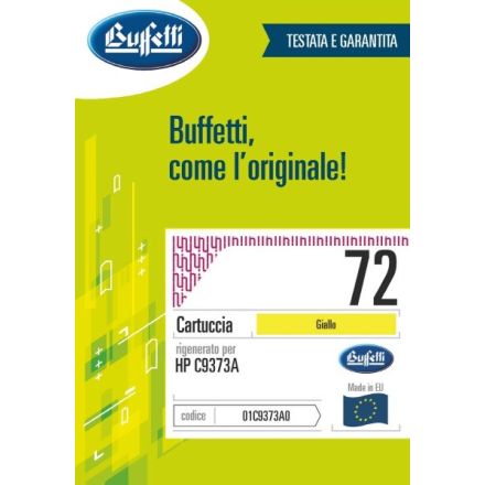Cartuccia ink jet HP - Compatibile Rigenerato 72 C9373A - Giallo - 4.400 pag