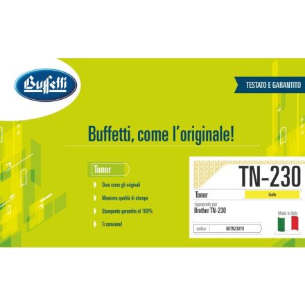 Brother Toner - Compatibile Rigenerato TN-230Y - Giallo - 1.400 pag