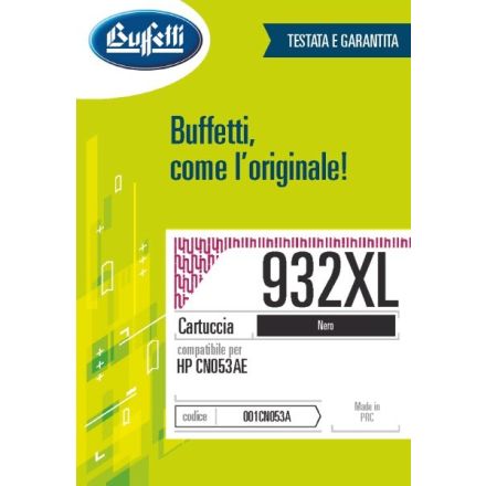 Cartuccia ink jet HP - Compatibile 932XL CN053AE - Nero - 1.000 pag
