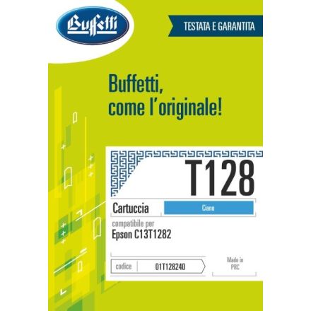 Epson Cartuccia ink jet - Compatibile T128 C13T128240 - Ciano - 270 pag
