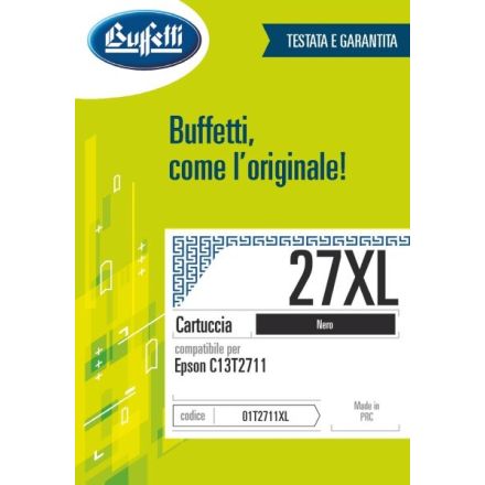 Epson Cartuccia ink jet - Compatibile 27XL C13T271140 - Nero - 1.100 pag