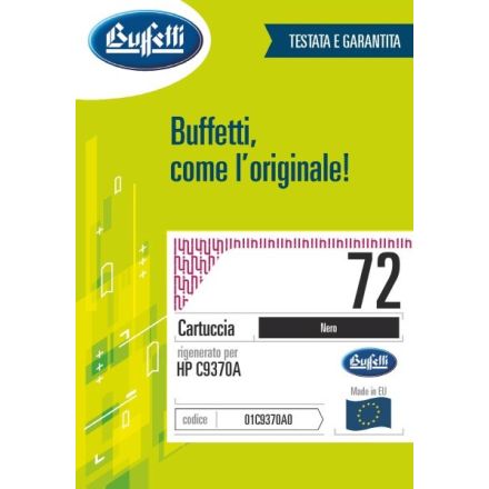 Cartuccia ink jet HP - Compatibile Rigenerato 72 C9370A - Nero - 4.400 pag
