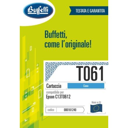 Epson Cartuccia ink jet - Compatibile T061 C13T061240 - Ciano - 420 pag