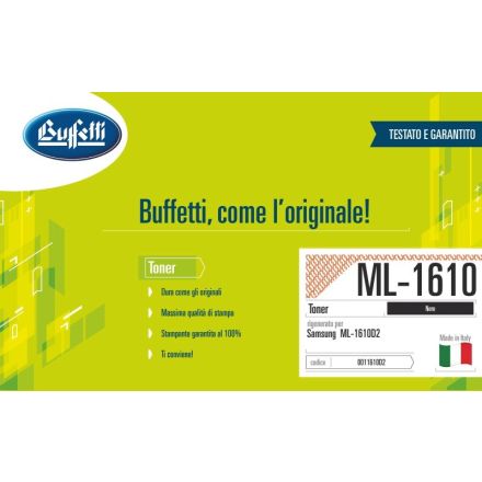 Samsung Toner - Compatibile Rigenerato ML1610D2 ML-1610D2/ELS - Nero - 2.300 pag