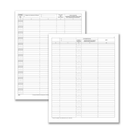 Registro dei trattamenti dati personali per RESPONSABILI - 23 pagine prenumerate - 31x24,5 cm