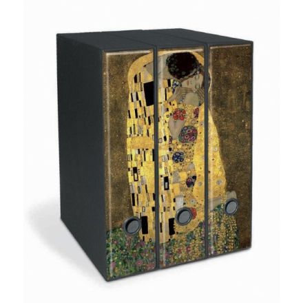 Set 3 raccoglitori Image - Formato Protocollo - Dorso 8 cm - Gustav Klimt - Il bacio