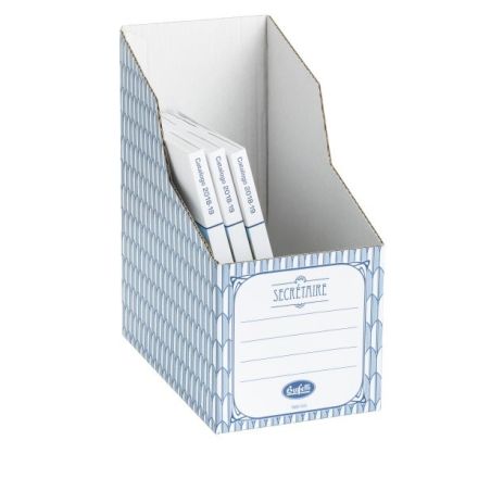 Scatola portariviste Secretaire - Dorso 17,5 cm - 33x25 cm - blu