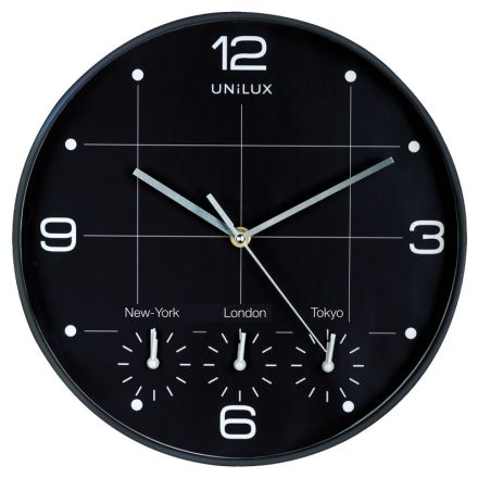Orologio da parete - One Time - diametro 30,5 cm - nero