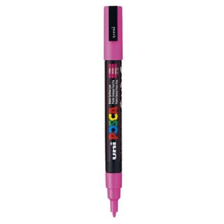 Marcatore Uni Posca a tempera Uni-Ball - tonda - 0,9-1,3 mm - rosa - M PC3M RA