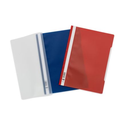 Cartellina con pressino fermafogli - fastener - PVC - 29,7x21 cm - blu