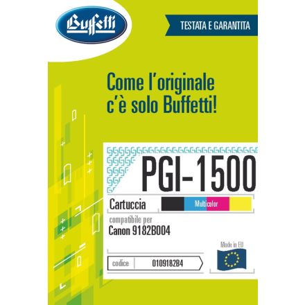 Canon Cartuccia ink jet - Compatibile PGI-1500XL 9182B004 - Multipack 4 colori - 1.200 + 935 x 3 pag