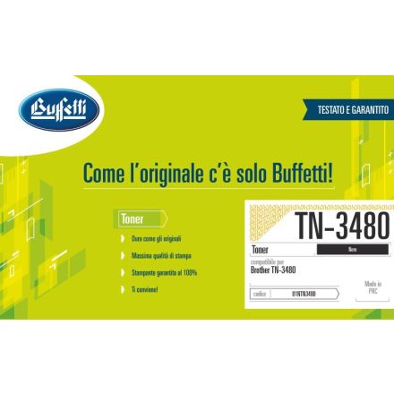 Brother Toner - Compatibile TN-3480 - Nero - 8.000 pag