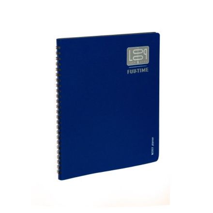 Agenda settimanale su due pagine 12 mesi - 2026 - 17,5x22,5 cm - copertina sintetico - interno fisso con spirale - blu