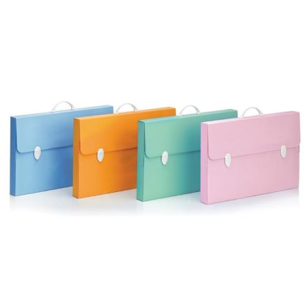 Valigetta portadisegni - polionda - 36,5x56,5 cm - dorso 5,5 cm - colori assortiti