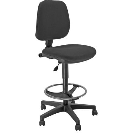 Sgabello sanificabile HYG - similpelle - nero