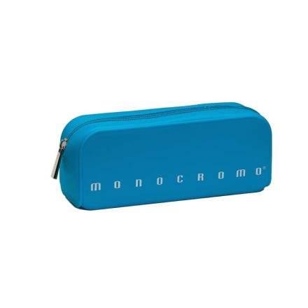 Bustina Monocromo Fluo - Silicone morbido soft touch - Azzurro