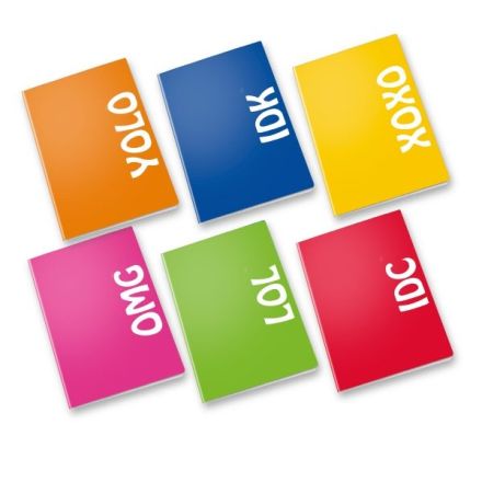 Maxiquaderno Collezione Chatty - Rigatura 0C - Righe con margine - 80 g - A4 - copertine assortite