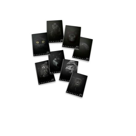 Maxiquaderni Monocromo Black - Rigatura 1R - Righe medie e superiori - 100 g - copertine assortite