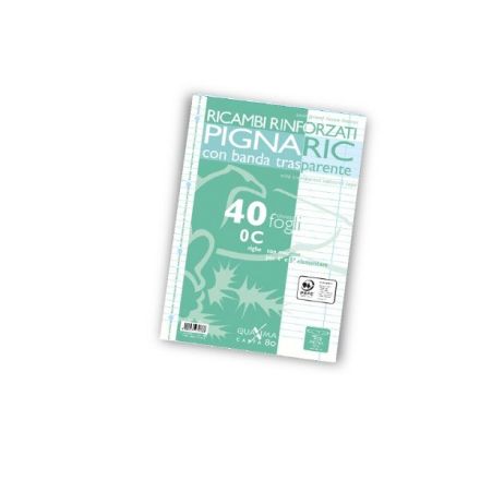 Ricambi rinforzati PignaRic - Rigatura C - Righe 4a e 5a elementare - 40 fogli - 80 g