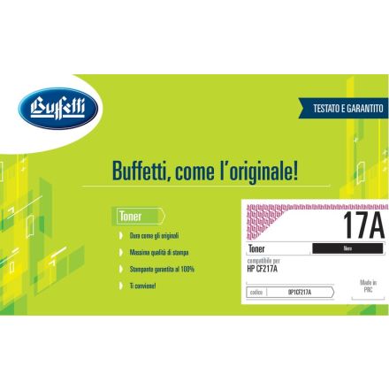 Toner HP - Compatibile 17A CF217A - Nero - 1.600 pag