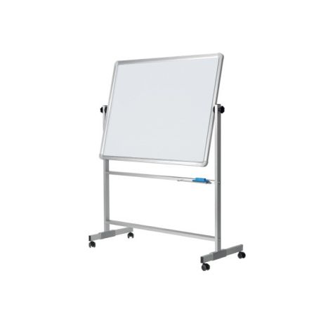 Lavagna magnetica girevole con ruote - 90x120 cm