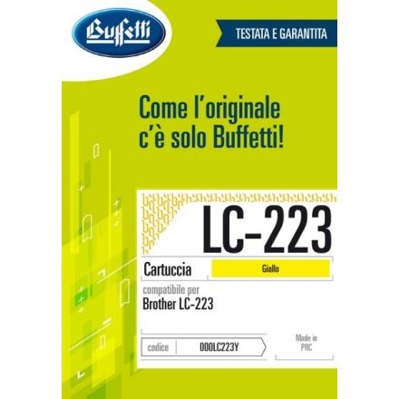 Brother Cartuccia ink jet - Compatibile LC-223 LC-223Y - Giallo - 550 pag