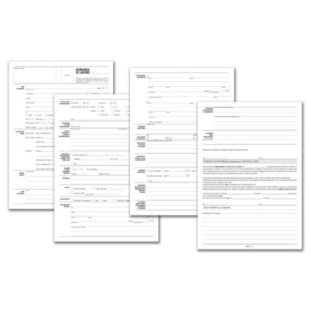 Foglio mobile Domanda di lavoro - 4 facciate - 297x21 cm