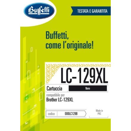 Brother Cartuccia ink jet - Compatibile LC-129XL - Nero - 2.400 pag
