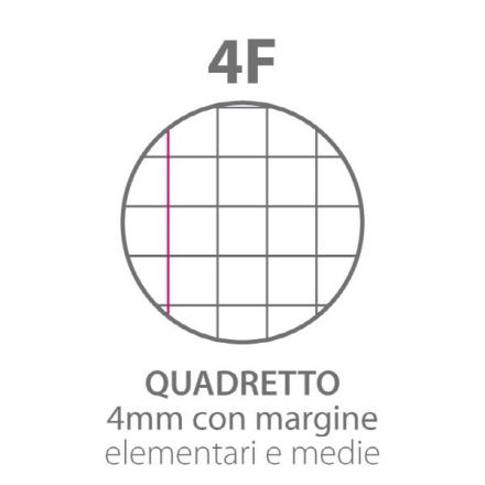 Maxiquaderno Collezione Puppy - Rigatura 4F - Quadretto elementari e medie - 80 g - A4 - copertine assortite