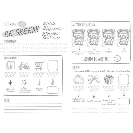 Taccuino interno Bullet Journal Green - carta avorio - formato 13x21 cm