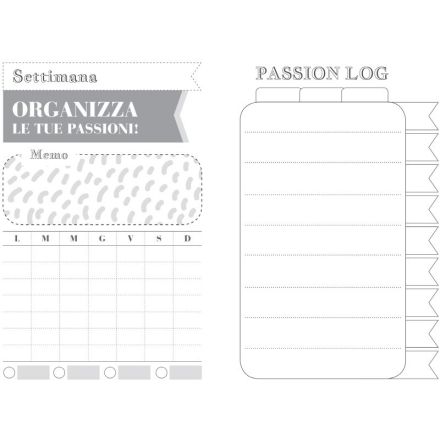 Taccuino interno Bullet Journal Passion - carta avorio - formato 10x15 cm