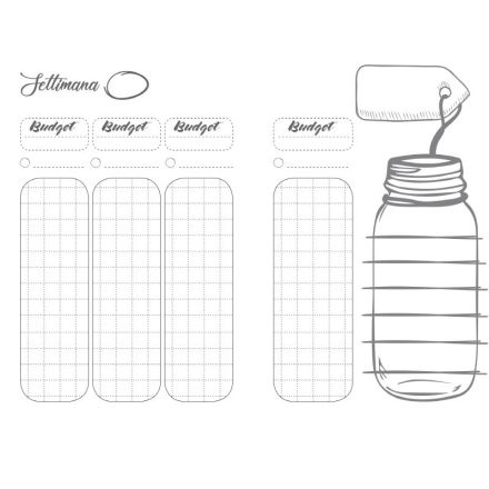 Taccuino interno Bullet Journal Project - carta avorio - formato 10x15 cm