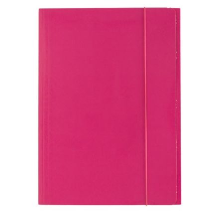 Cartellina con elastico - cartoncino lucido - 33x24 cm - fucsia