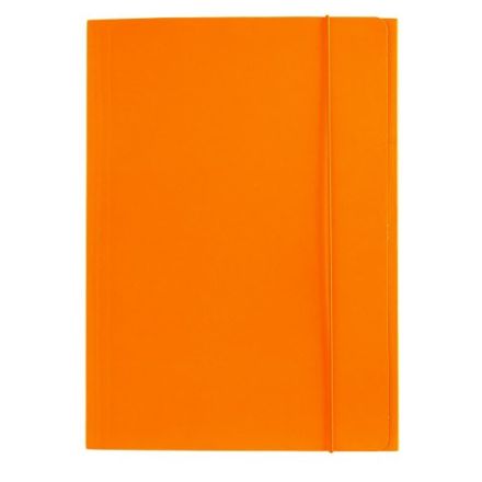 Cartellina con elastico - cartoncino lucido - 33x24 cm - arancio