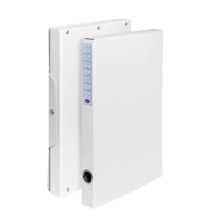 Scatola progetti con bottone - Dorso 3 cm - 34x24 cm - bianco