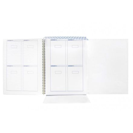 Cartellina azzeramenti giornalieri per rotoli 80 mm - 104 spazi - 13 pagine - 29,7x21 cm