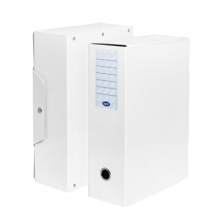 Scatola progetti con bottone - Dorso 10 cm - 34x24 cm- bianco