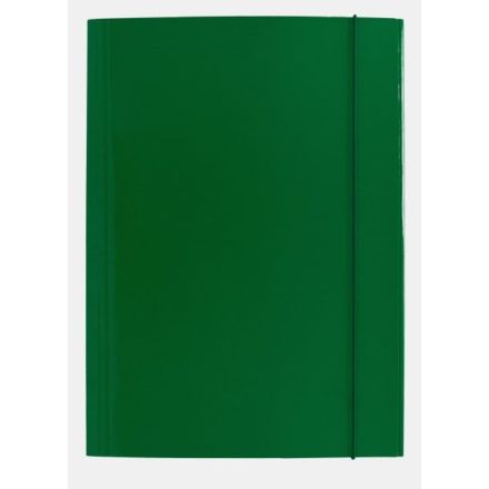 Cartellina con elastico - cartoncino lucido - 33x24 cm - verde