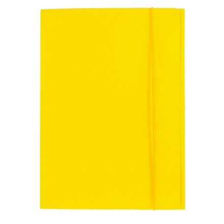 Cartellina con elastico - cartoncino lucido - 33x24 cm - giallo