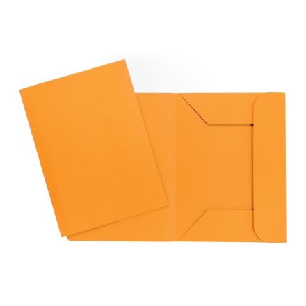Cartelline 3 lembi Arcobaleno - cartoncino - 190 g/mq - 33,5x24,5 cm - arancio - conf. 20 pz