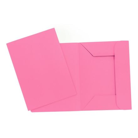 Cartelline 3 lembi Arcobaleno - cartoncino - 190 g/mq - 33,5x24,5 cm - fucsia - conf. 20 pz